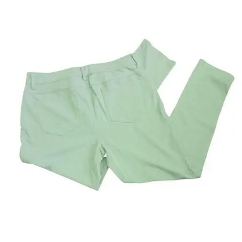 Womens Teal Ultra Stretch Midrise Skinny Jeggings Comfortable Chic Size L XL Green