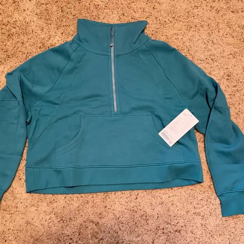 Lululemon  Scuba Oversized Funnel-Neck Half Zip XL/XXL Teal Lagoon