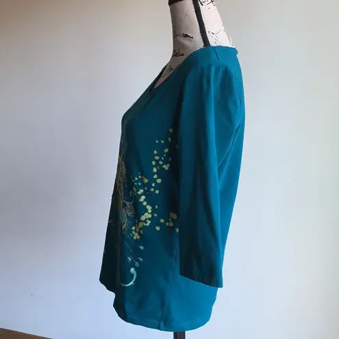 Christopher & Banks peacock top