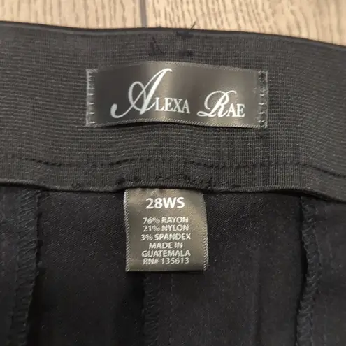 🆕‎ Alexa Rae NWT Plus 28w Short Black Dress pants Stretchy elastic waist comfy Size undefined
