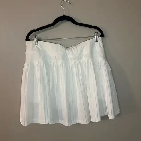 All In Motion All Motion Womens White Pleated Back Tennis Skort Size XXL