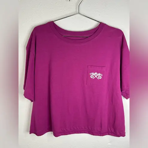 Gold rush Women’s XL Crop Top Tee Let’s Go Girls Western Graphic, Oversized Fit