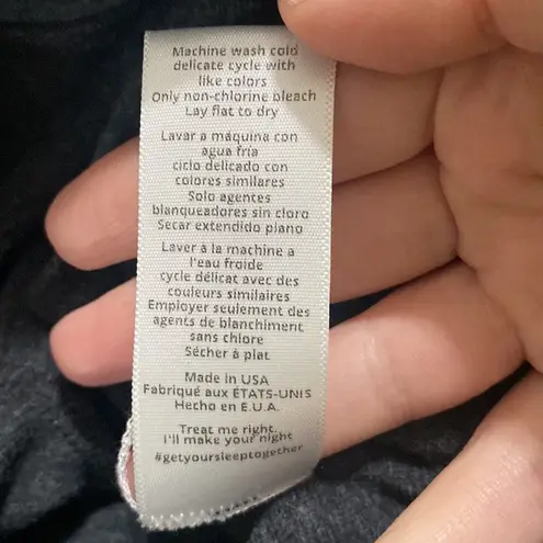 Lunya charcoal grey hue Restore pocket leggings pima cotton blend size XS Gray