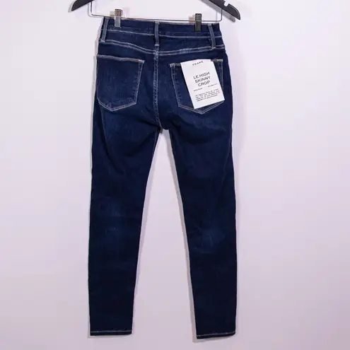 NEW Frame Le High Skinny Crop Cotton Stretch Denim Jeans Sanctuary Wash 27