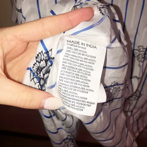 Club Monaco Bindell Floral Wrap Blouse