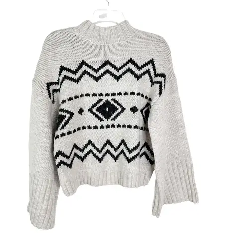 Cupcakes & Cashmere Harden Bell Sleeve Sweater Size XS Black