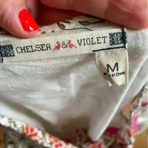 Chelsea and Violet  Pink Floral Bohemian Sleeveless Midi Dress