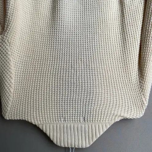 Zessica sz M cream knit boho open cardigan sweater Size M