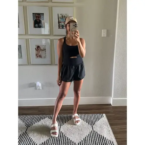 FREE PEOPLE Movement Righteous Runsie in Black Size Small