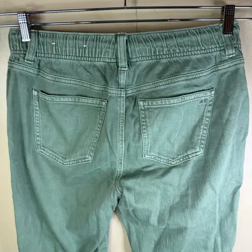 American Eagle Olive Green Jogger Pants Women Size 8 Cargo Drawstring Waist