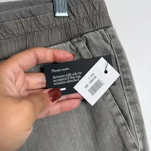 James Perse NWT Cellulose Cotton Stretch Tapered Trousers Gray Small Perse (1)