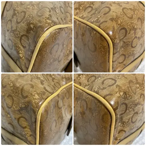 CELINE PVC Classic Beige/Brown Duffel Bag