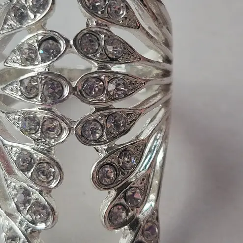 Vintage Bat Wing Unbranded Statement Ring Silver