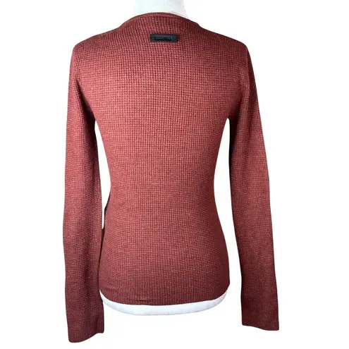 Fear of god ESSENTIALS Waffle Fitted Long Sleeve in Crimson X-Small New Womens