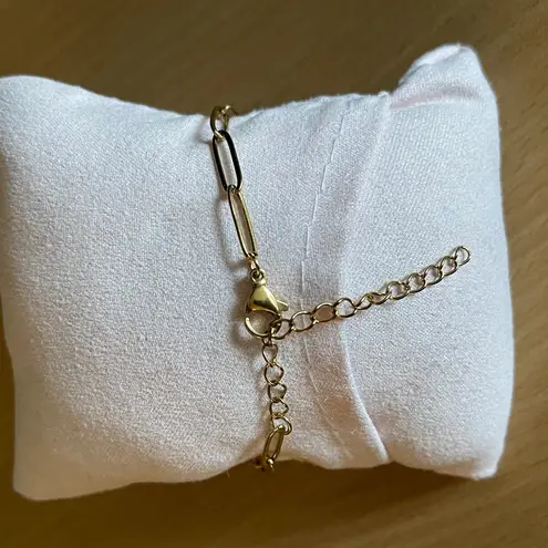 Stainless Steel Tree of Life Charm Bracelet Gold