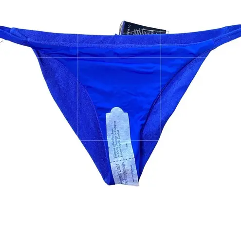 KIKI RIO Junior Side Tab Solid 18 Low Rise Cobalt Blue Bikini Bottoms Size undefined
