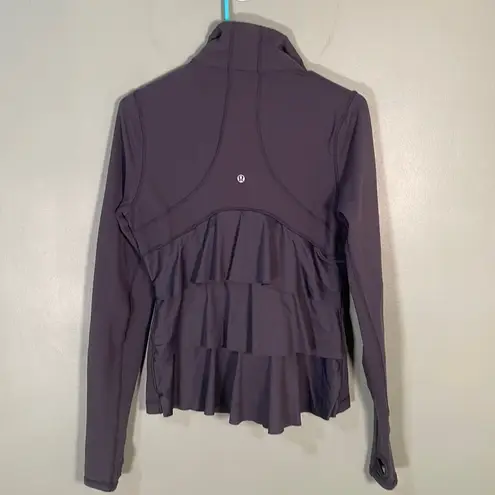 Lululemon  Yogi Dance Jacket Ruffle Grey size 8