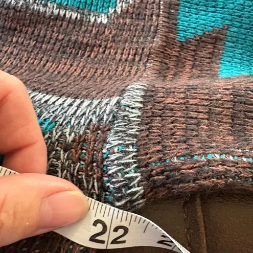 Southwestern Aztec COOGI Sweater Crewneck Earthtones Women’s Small Brown