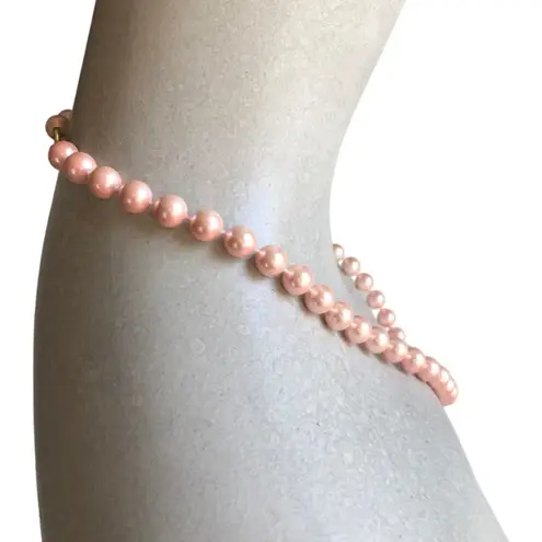 Three Beaded Medium Light Gray Small Pink Avon Marked Mini Ivory Necklace Bundle
