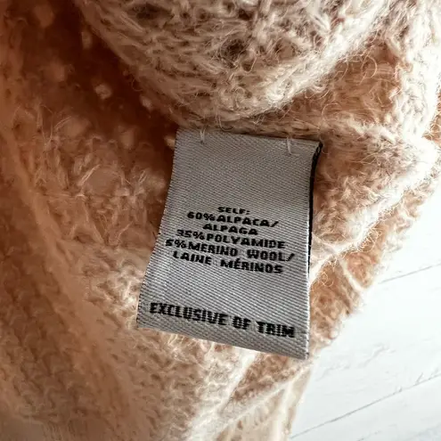 Tanya Taylor Naomi Open Knit Fringe Sweater Size M