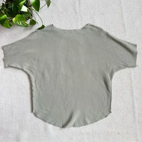 Magaschoni Batwing Knit Sage Green Top Large