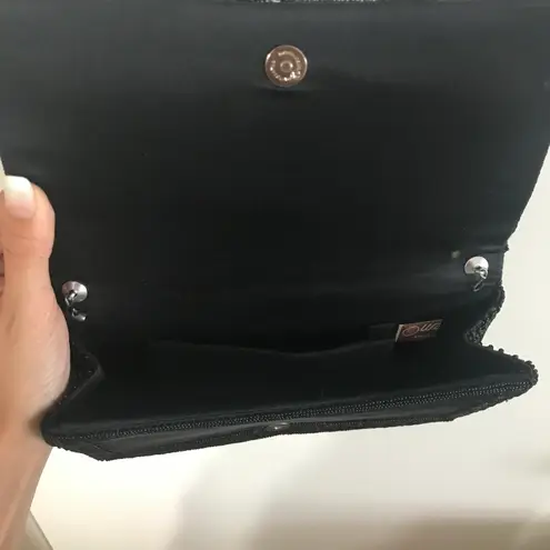 Beaded Clutch Black