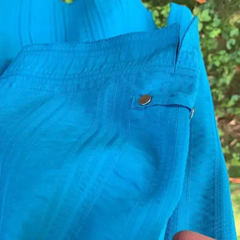 Allison Daley turquoise button down shirt XL