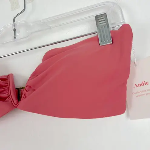 ANDIE NWT Swim The Scala Top Flat Strapless Punch Pink Size Medium M NEW
