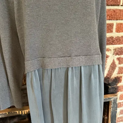 sundance blue/grey wool & silk dress Gray Size XL