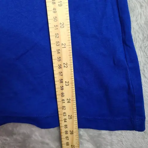 Ed Hardy Vintage Shirt Women's size Large Blue Embroidered