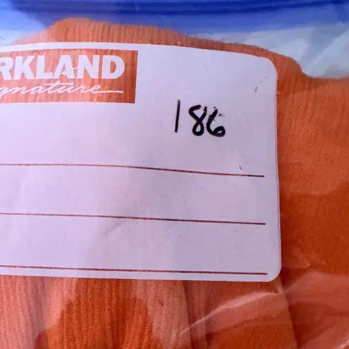 Kaktus Orange Asymmetrical Sundress Crew Neck Sleeveless boho with cinch sides Size L