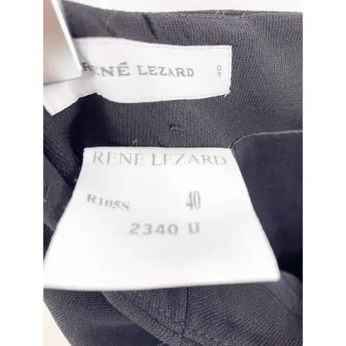 RENE LEZARD Vintage 90s Black Wool Mini Pencil Skirt Size undefined