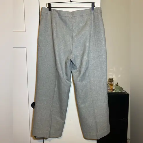 Le Suit ‘Tweed’ Gray Wide Leg Trouser Pants 16 Petite