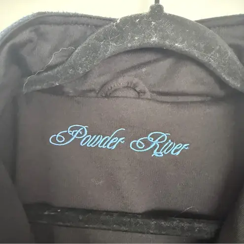 Powder River Outfitters Women’s Blue and Black Patterned Vest 2XL Size 2X