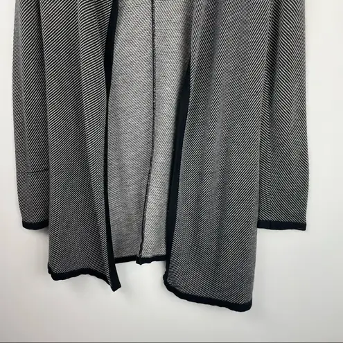 Max Mara Giacca Filato Knitting Yarn Silk Cashmere Blend Stripe Cardigan Sweater