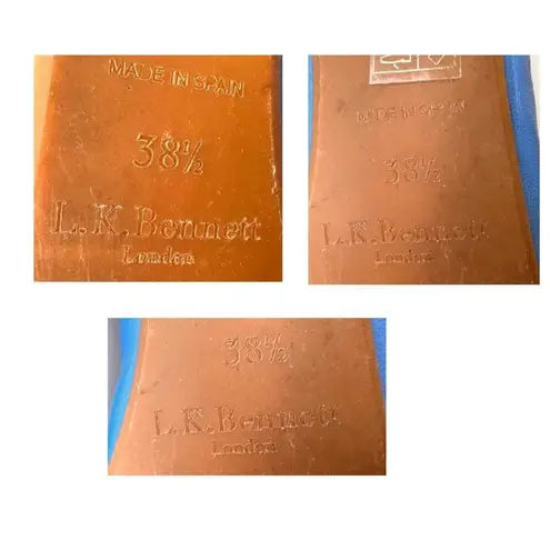 L K Bennett London Royal Blue Nappa Leather Sissy Ballet Flats 38 5 US 8 5 Size undefined