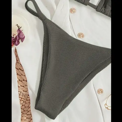 Boutique Gray/Brown, Halter, Bikini Set