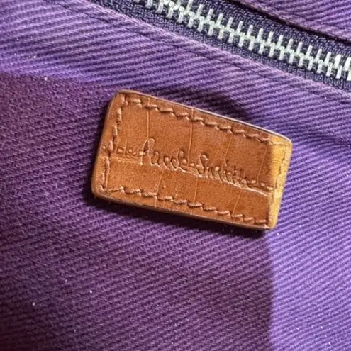 Paul Smith Women's Cotton Leather Trim Double Handle Tote Shoulder Bag Black