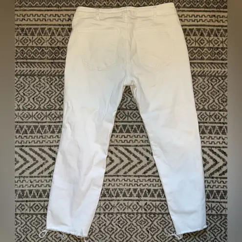 Silver Jeans Most Wanted White Crop Jeans W33 L27