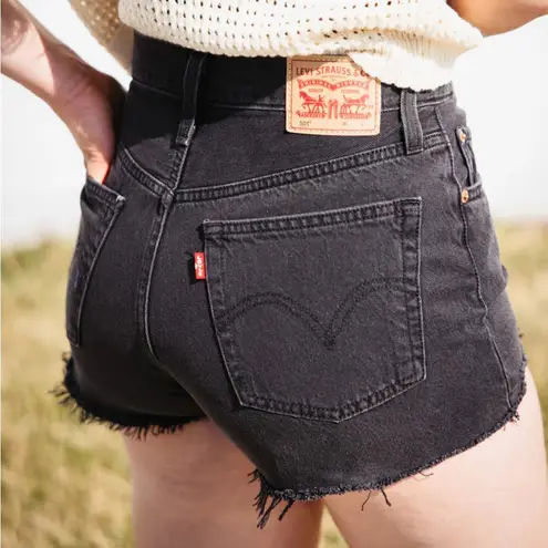 Levi's Levi’s 501 Button Fly 100% Cotton Shorts Lunar Black