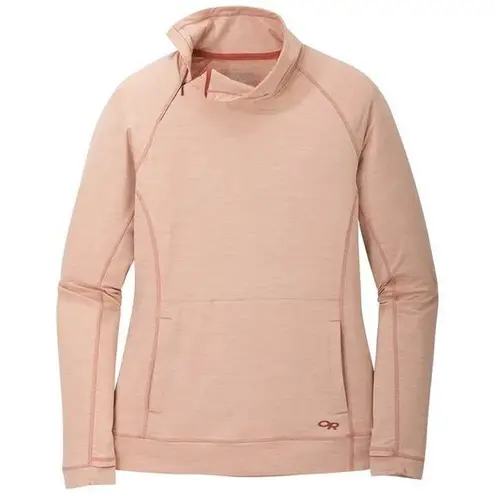 Outdoor Research Coral Orange Chain Reaction Quarter Zip Sweatshirt Size Large