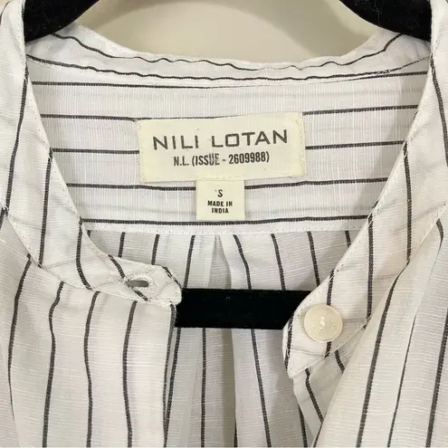 Nili Lotan Loria Tunic Striped Shirt Dress Linen