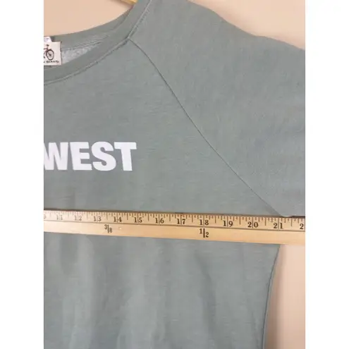 Red Bike Brand Rooster Y Fleece Pullover Sage Green Women’s Size M Size M