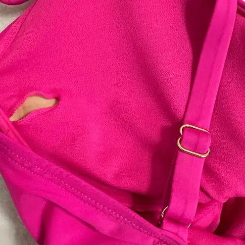 Catalina Essentials by Pink One Piece Swimsuit with Ruched Bodice Size M (8-10)