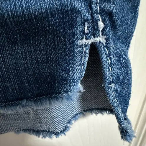 BKE Blue Jean Shorts with Distressed Hem