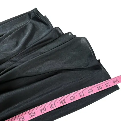 VINTAGE 1980S 90S Black + White Draped Cruella Deville style Dress M L Size M