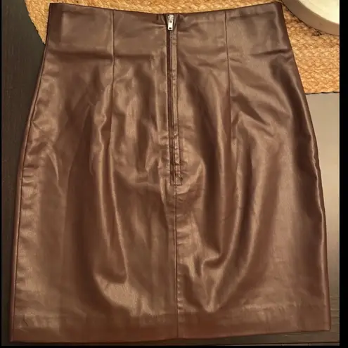 H&M Imitation Leather Skirt