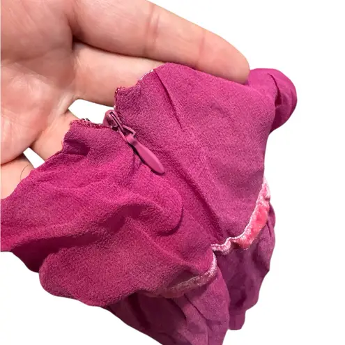 Willi Smith Silk Ruffle Layered Cami – Pink/Magenta | Size S