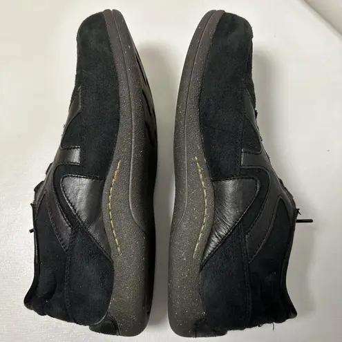 Drew Barefoot Freedom Blue Shoes Womens 9.5WW Roma Black Suede Comfort Lace Up