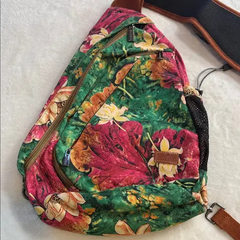 Baosha Multicolored Print Sling Backpack Crossbody Chest Bag Multi